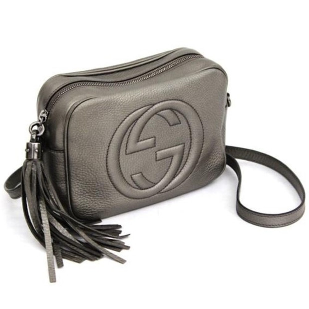 Gucci Silver Bag Soho Disco Calf
